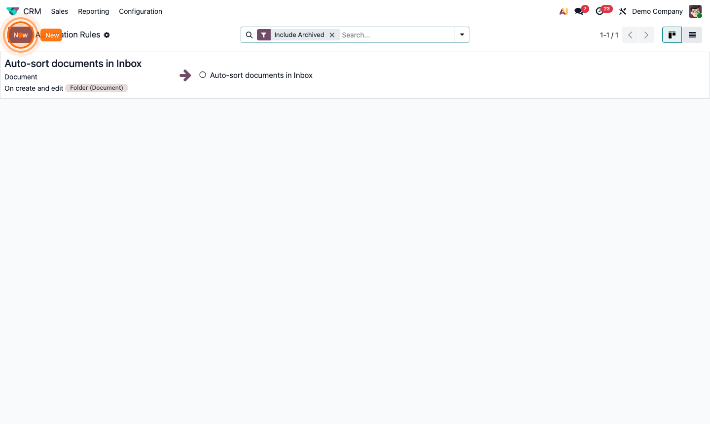Step 6: Automated action setup for time-based follow-up reminder on stale opportunities