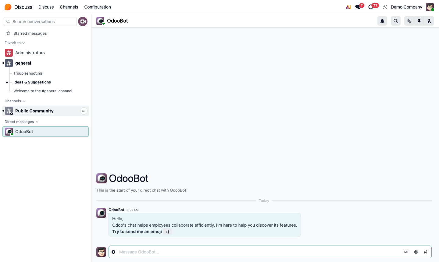Step 1: Discuss app layout with sidebar channels, main panel, and member list
