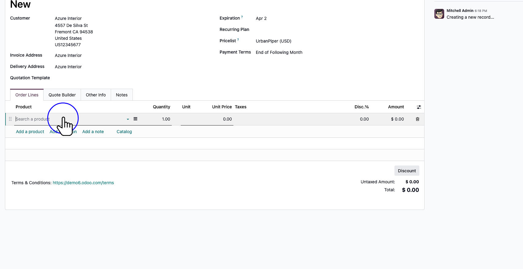 Step 6: Click "Search a product"