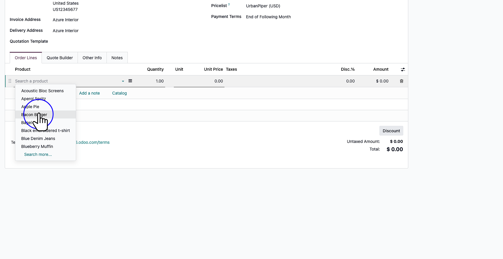 Step 7: Click on the desired product.
