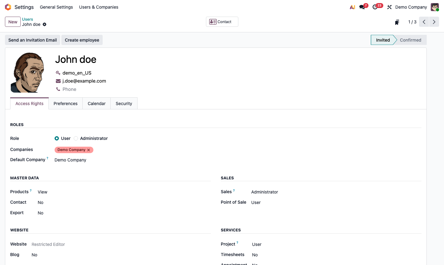 Step 2: Invite new users field in General Settings